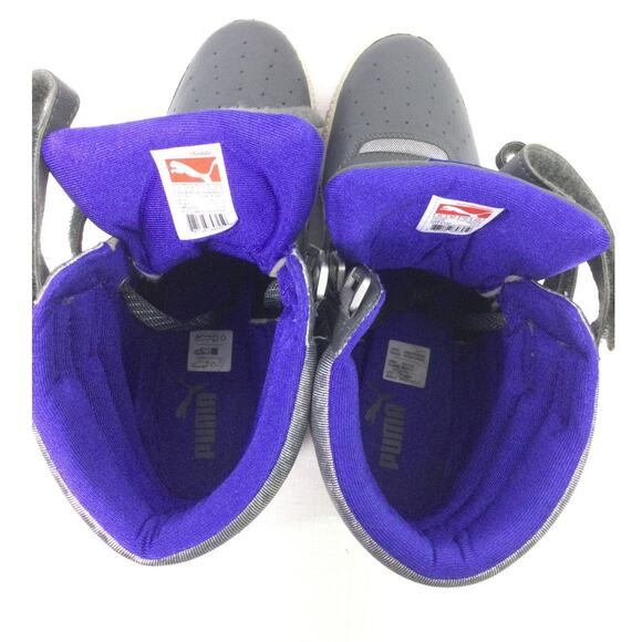 Puma Sky Hi Contact Wedge Gray Leather Retro High Top Futuristic Sneaker 10 - Picture 11 of 12